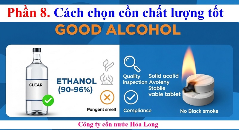 Cồn nước và cồn khô loại nào tốt? So sánh chi tiết & cách chọn phù hợp